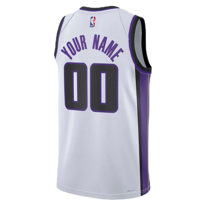 Personalized Sacramento Kings White Association Jersey
