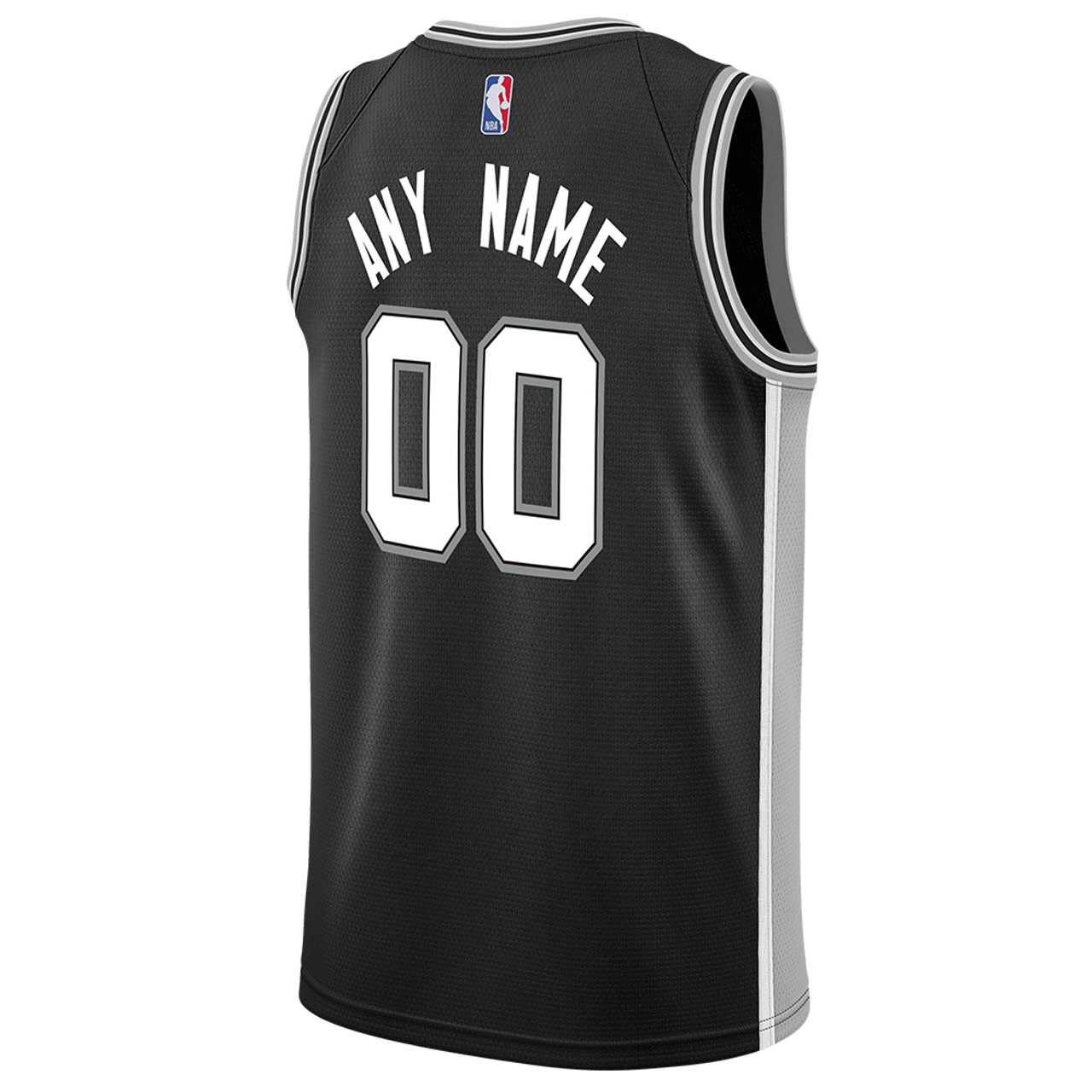 Personalized San Antonio Spurs Black Icon Jersey