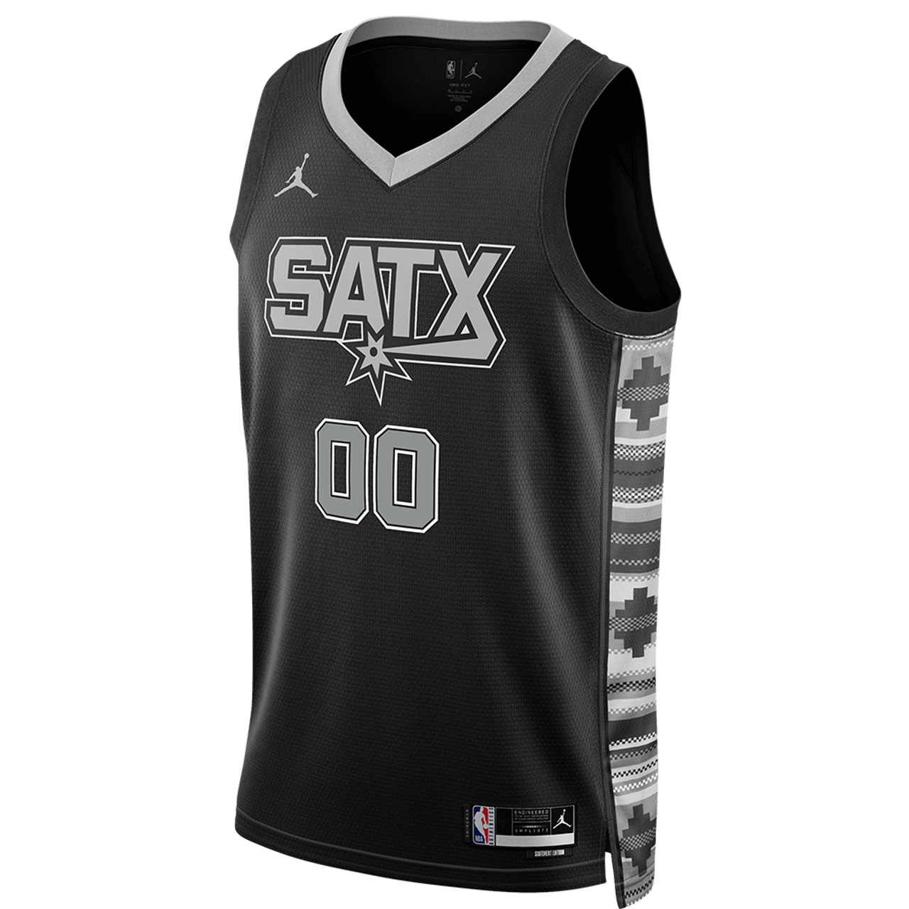 Personalized San Antonio Spurs Black Statement Jersey
