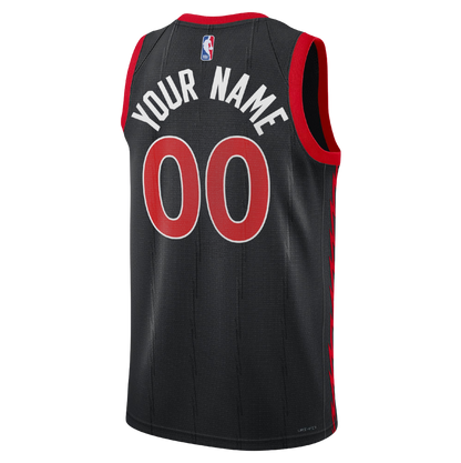 Custom Toronto Raptors Black Statement Personalized Jersey