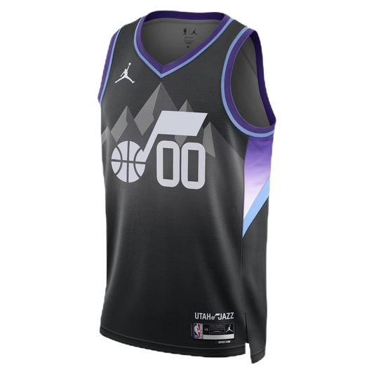 Personalized Utah Jazz Black Statement Jersey