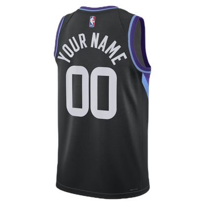 Personalized Utah Jazz Black Statement Jersey