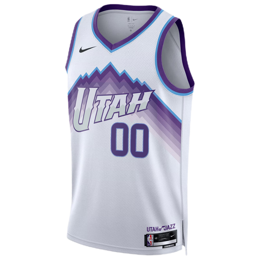 Personalized Utah Jazz White Association Jersey