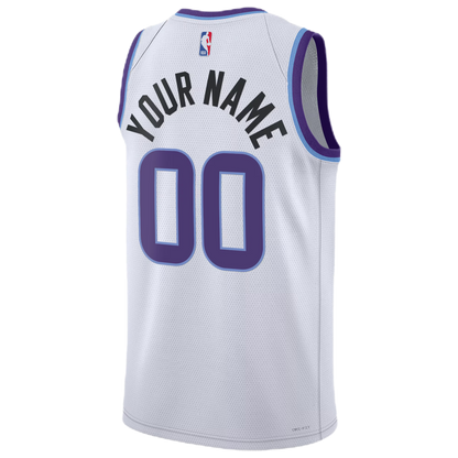 Personalized Utah Jazz White Association Jersey