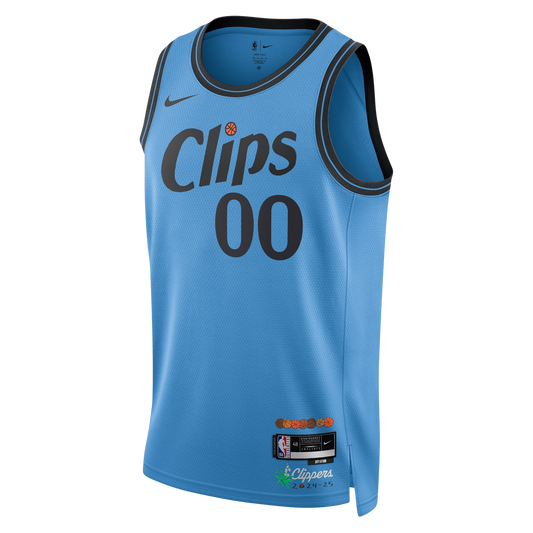 Personalized LA Clippers Light Blue City Edition Jersey