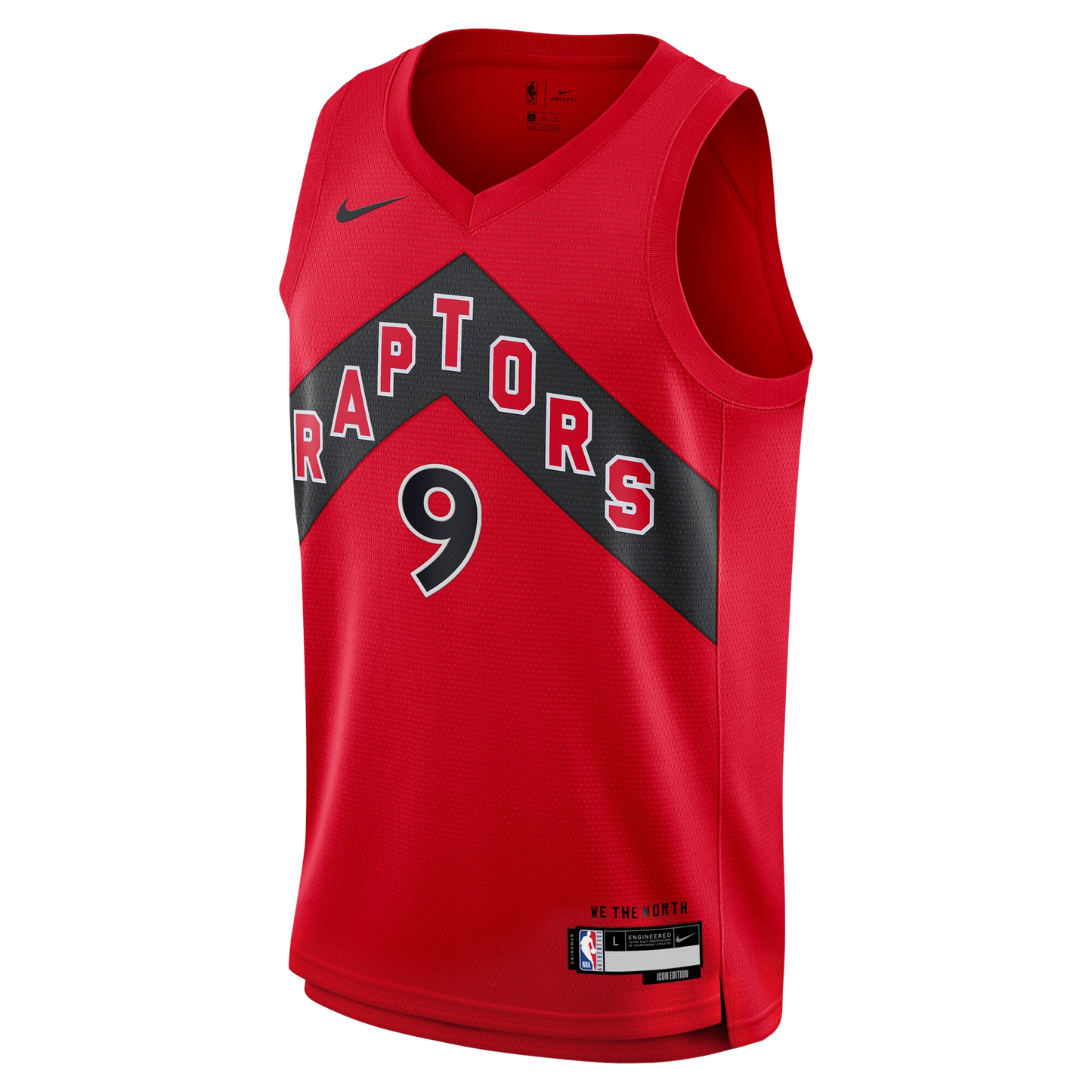 RJ Barrett #9 Toronto Raptors Red Icon basketball Jersey