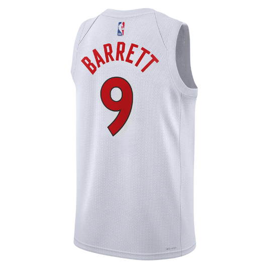 RJ Barrett #9 Toronto Raptors White Association Jersey