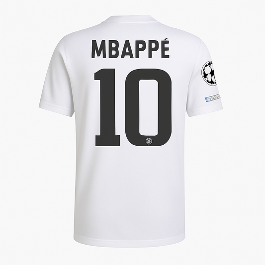 Real Madrid 25/26 Home Jersey Kylian Mbappe #10 (White)