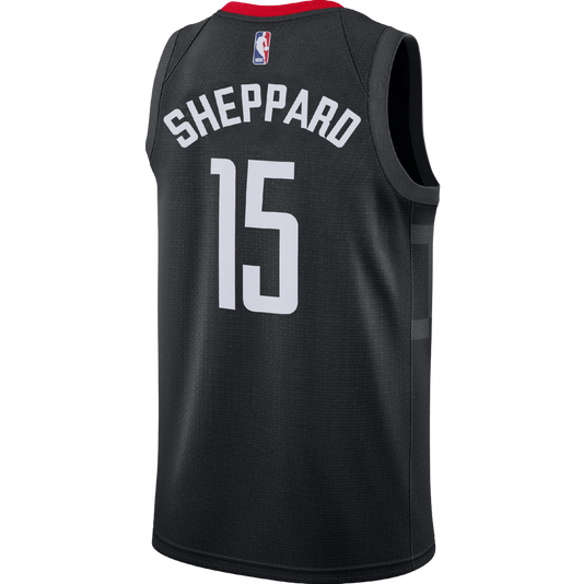 Reed Sheppard #15 Houston Rockets Black Statement Jersey