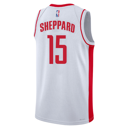 Reed Sheppard #15 Houston Rockets White Association Jersey