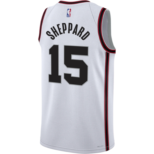 Reed Sheppard #15 Houston Rockets White City Edition Basketball Jersey