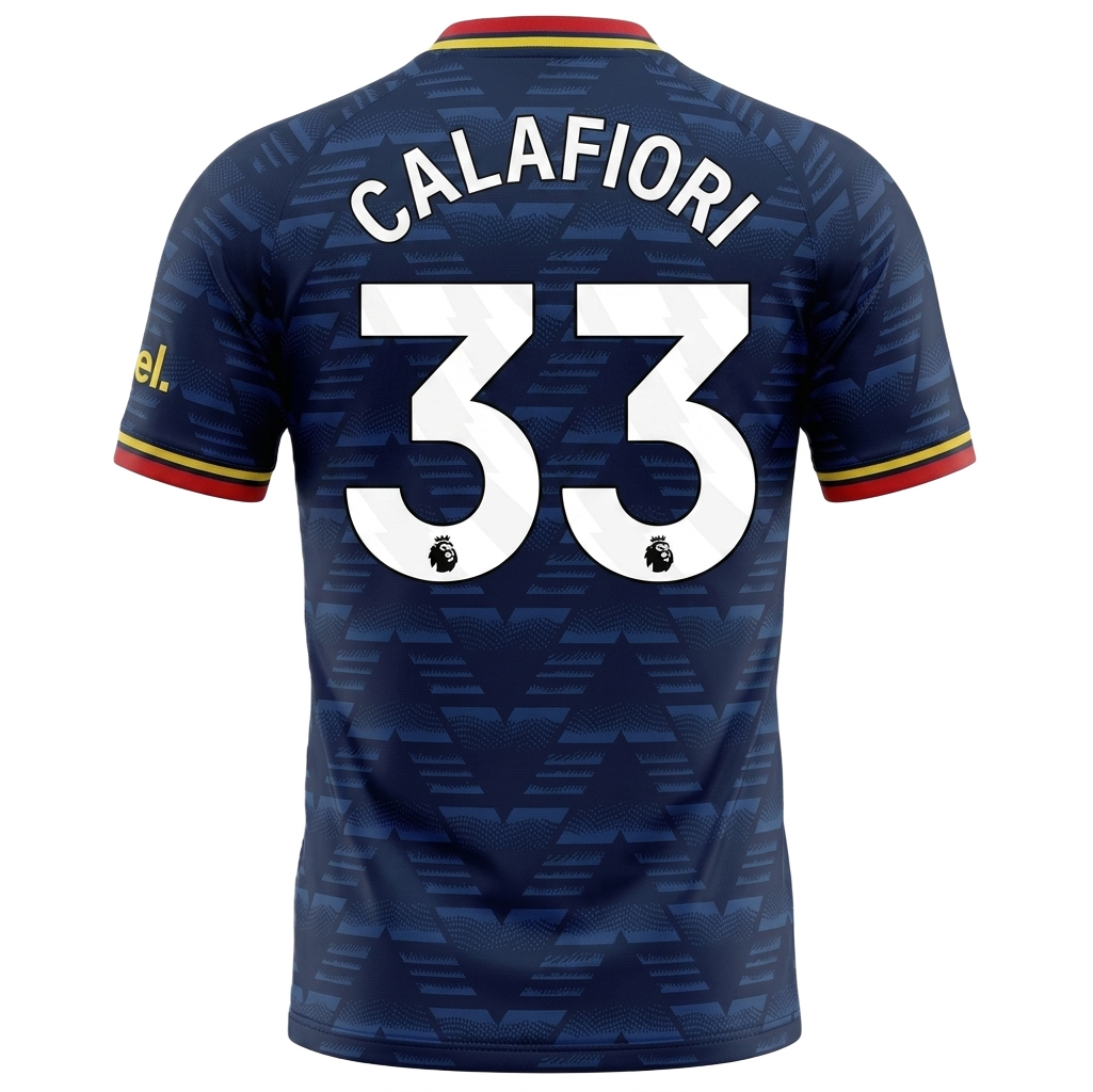 Arsenal 26/27 Away Jersey Riccardo Calafiori #33