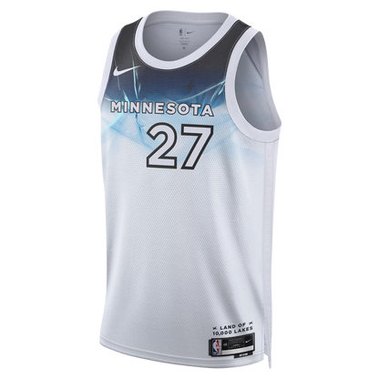 Rudy Gobert #27 Minnesota Timberwolves White City Edition Jersey