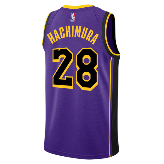 Rui Hachimura #28 Los Angeles Lakers Purple Statement Jersey