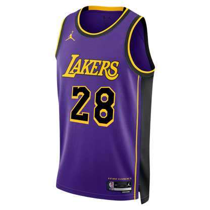 Rui Hachimura #28 Los Angeles Lakers Purple Statement Jersey
