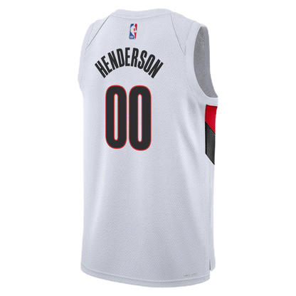 Scoot Henderson #00 Portland Trail Blazers White Association Jersey