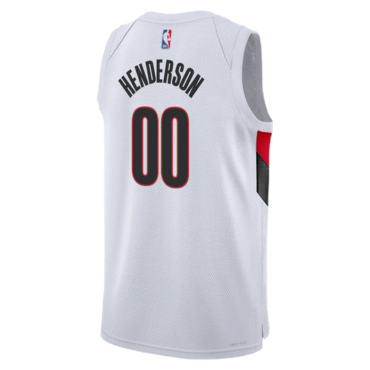 Scoot Henderson #00 Portland Trail Blazers White Association Jersey