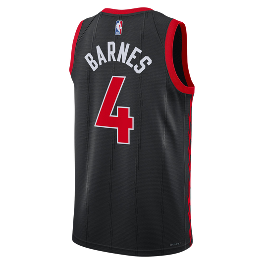 Scottie Barnes #4 Toronto Raptors Black Statement Jersey