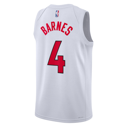 Scottie Barnes #4 Toronto Raptors White Association Jersey
