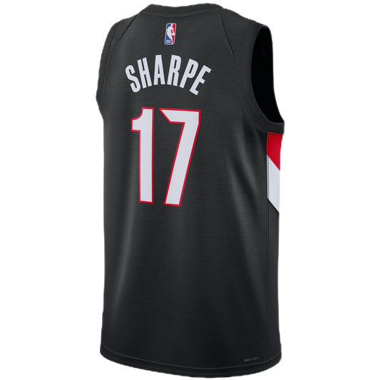 Shaedon Sharpe #17 Portland Trail Blazers Black Icon Jersey