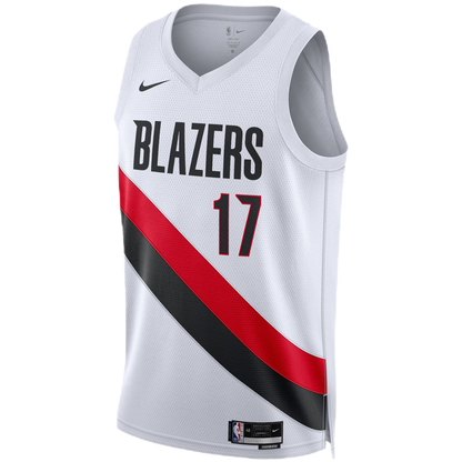 Shaedon Sharpe #17 Portland Trail Blazers White Association Jersey