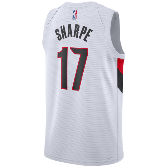 Shaedon Sharpe #17 Portland Trail Blazers White Association Jersey