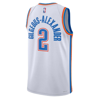 Shai Gilgeous-Alexander #2 Oklahoma City Thunder White Association Jersey