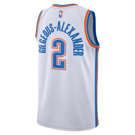 Shai Gilgeous-Alexander #2 Oklahoma City Thunder White Association Jersey