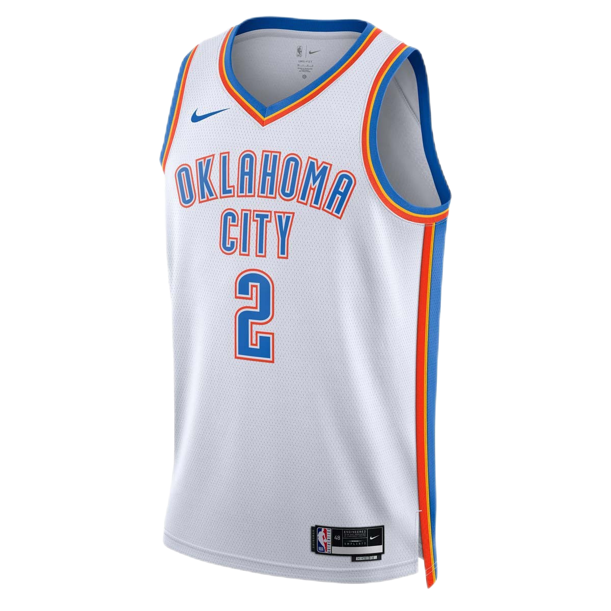 Shai Gilgeous-Alexander #2 Oklahoma City Thunder White Association Jersey