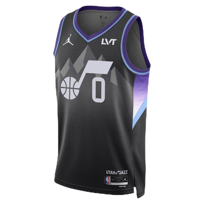 Taylor Hendricks #0 Utah Jazz Black Statement Jersey
