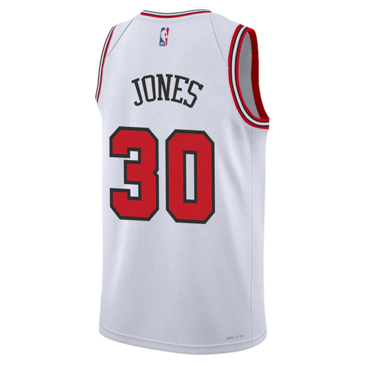 Tre Jones #30 Chicago Bulls White Association Jersey