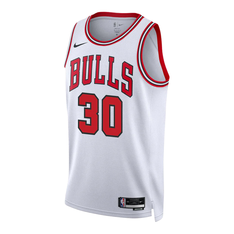 Tre Jones #30 Chicago Bulls White Association Jersey
