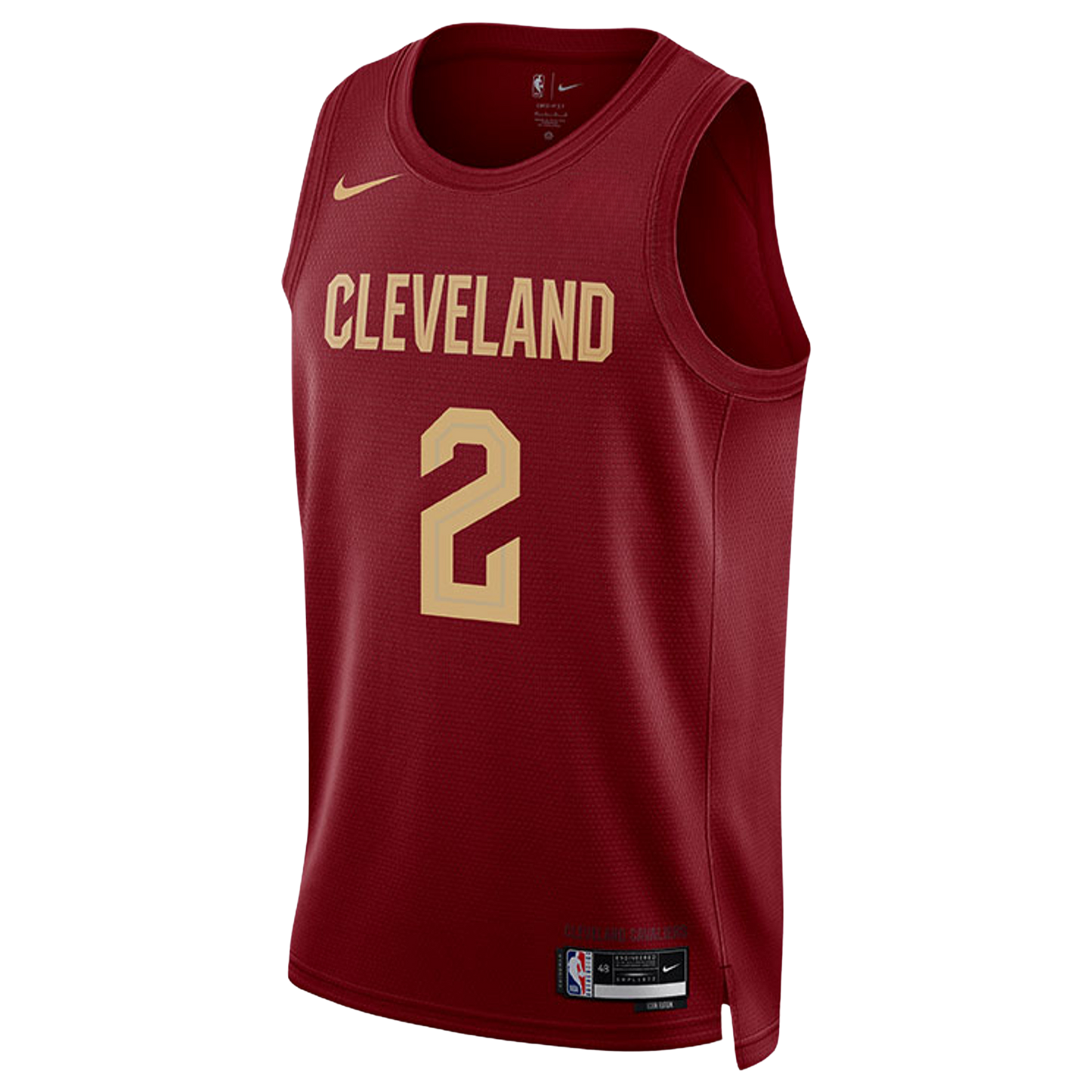 Ty Jerome #2 Cleveland Cavaliers Burgundy Icon Jersey