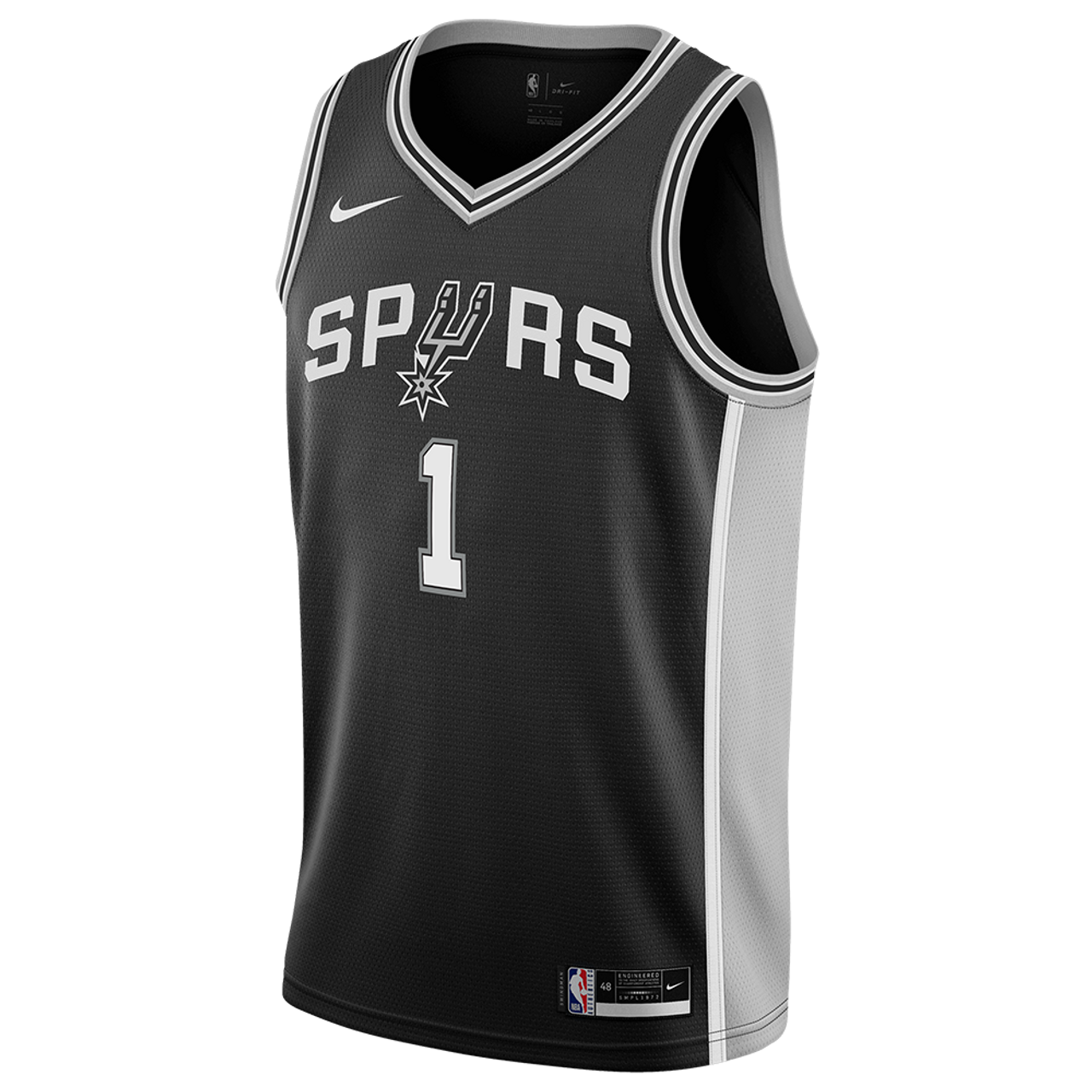 Victor Wembanyama #1 San Antonio Spurs Black Icon Jersey