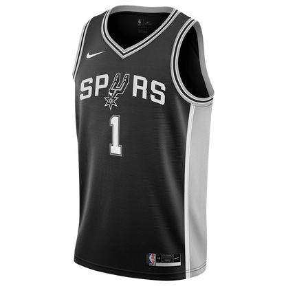Victor Wembanyama #1 San Antonio Spurs Black Icon Jersey