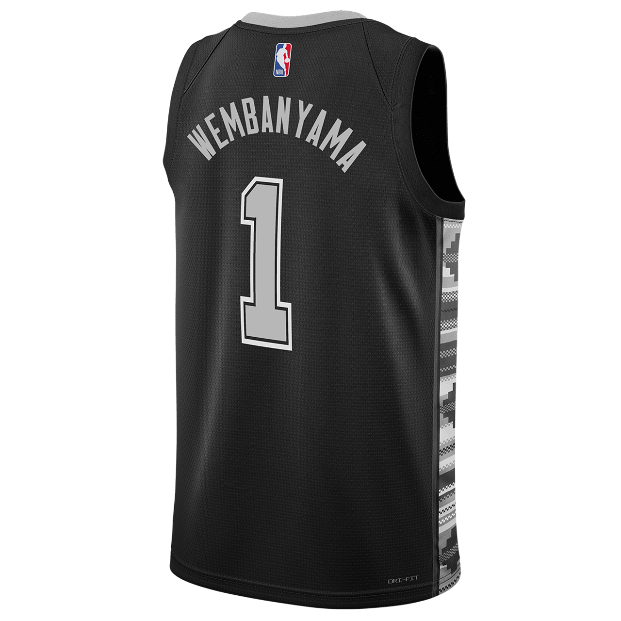 Victor Wembanyama #1 San Antonio Spurs Black Statement Jersey