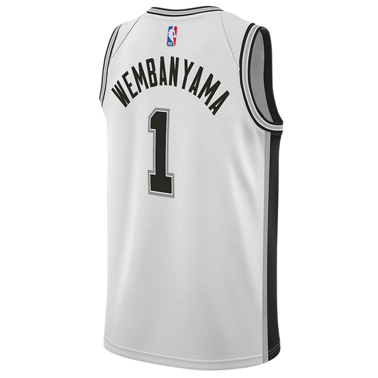 Victor Wembanyama #1 San Antonio Spurs White Association Jersey