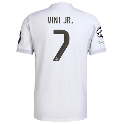 White sports jersey with 'Vini Jr.' and number '7' 