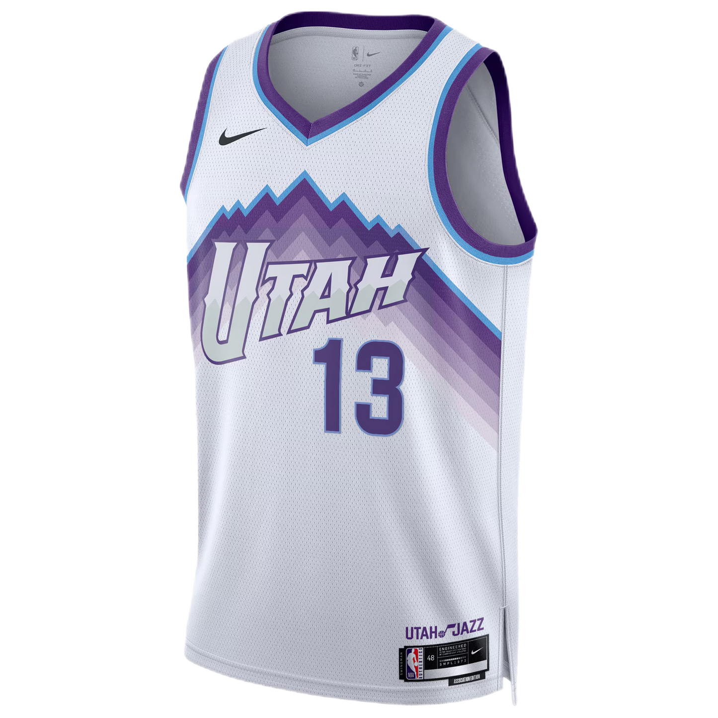 Walter Clayton Jr. #13 Utah Jazz White Association Jersey