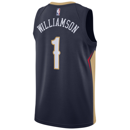 Zion Williamson #1 New Orleans Pelicans Navy Icon Jersey