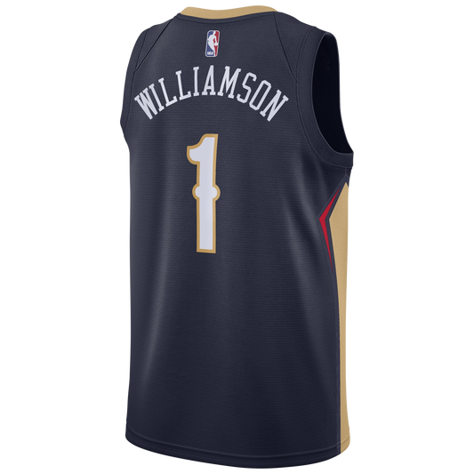 Zion Williamson #1 New Orleans Pelicans Navy Icon Jersey