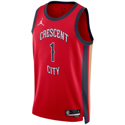 Zion Williamson #1 New Orleans Pelicans Red Statement Jersey