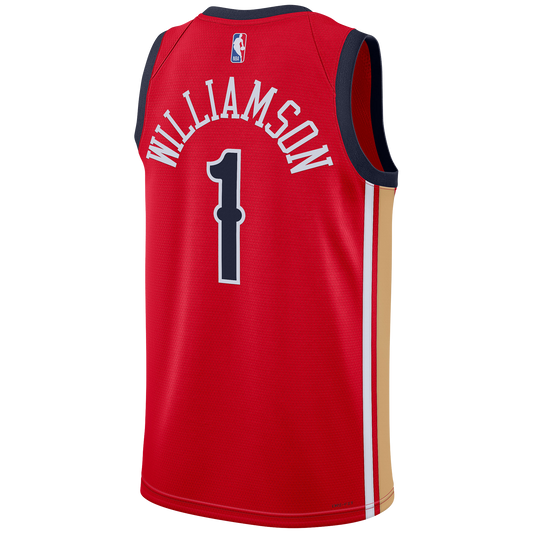 Zion Williamson #1 New Orleans Pelicans Red Statement Jersey