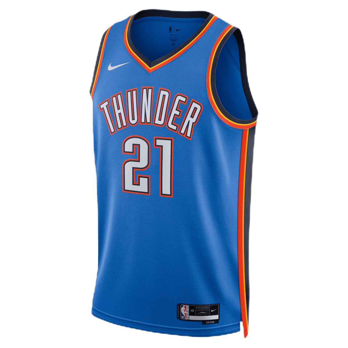 Aaron Wiggins 21 Oklahoma City Thunder Blue Icon Jersey - Elite Zone Sports