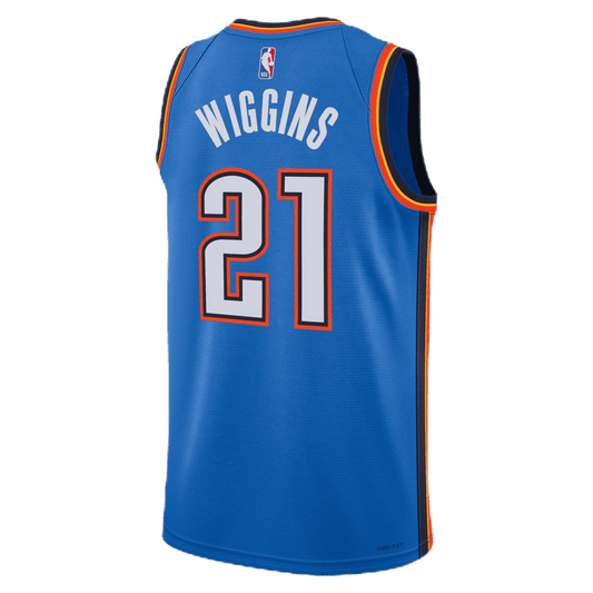 Aaron Wiggins 21 Oklahoma City Thunder Blue Icon Jersey - Elite Zone Sports