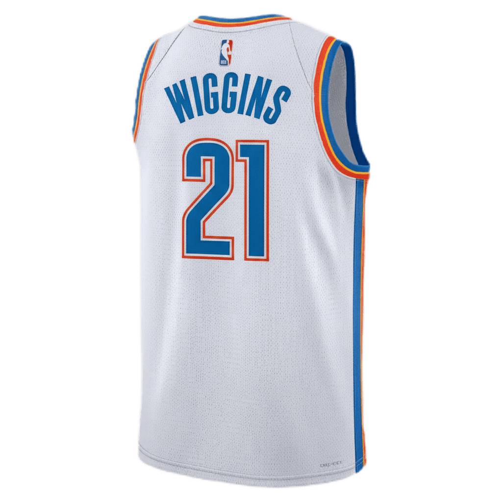 Aaron Wiggins 21 Oklahoma City Thunder White Association Jersey - Elite Zone Sports