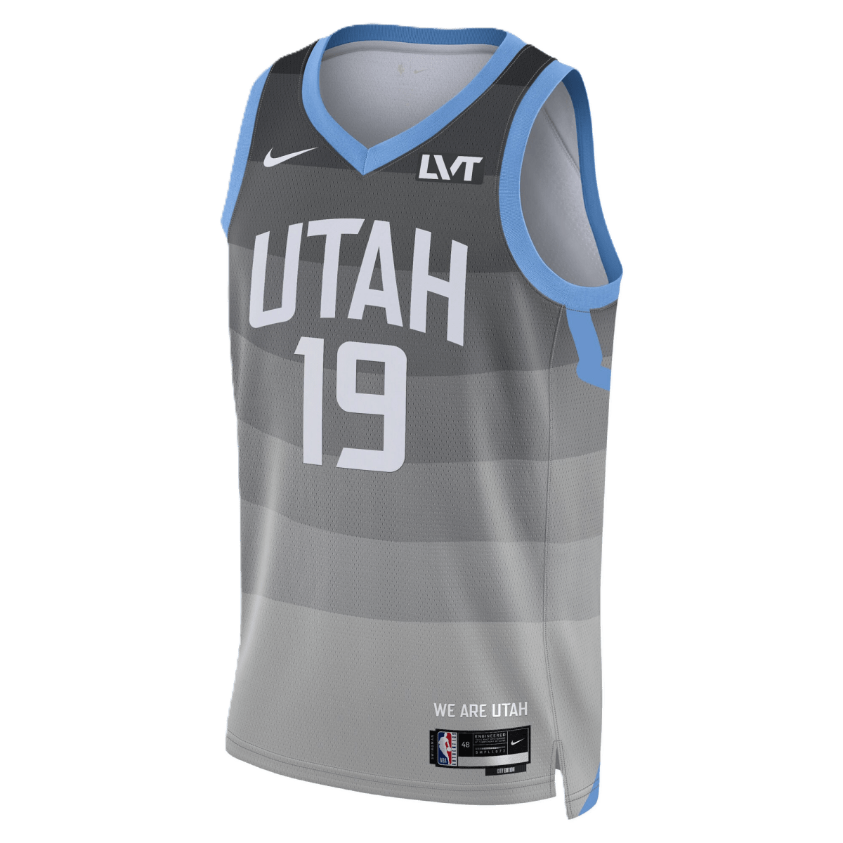 Ace Bailey 19 Utah Jazz Gray 2025/26 City Edition Jersey - Elite Zone Sports