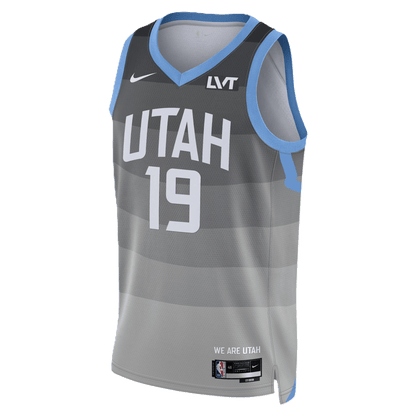 Ace Bailey 19 Utah Jazz Gray 2025/26 City Edition Jersey - Elite Zone Sports