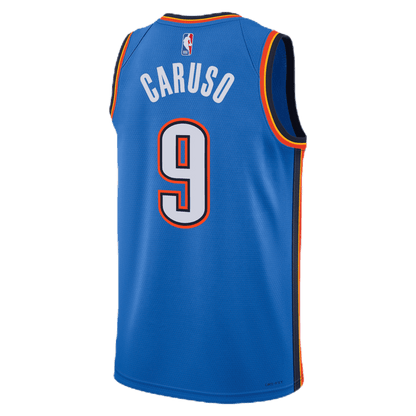 Alex Caruso 9 Oklahoma City Thunder Blue Icon Jersey - Elite Zone Sports