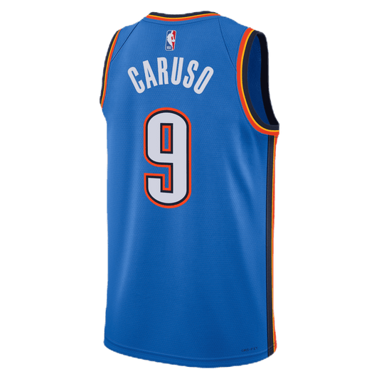 Alex Caruso 9 Oklahoma City Thunder Blue Icon Jersey - Elite Zone Sports